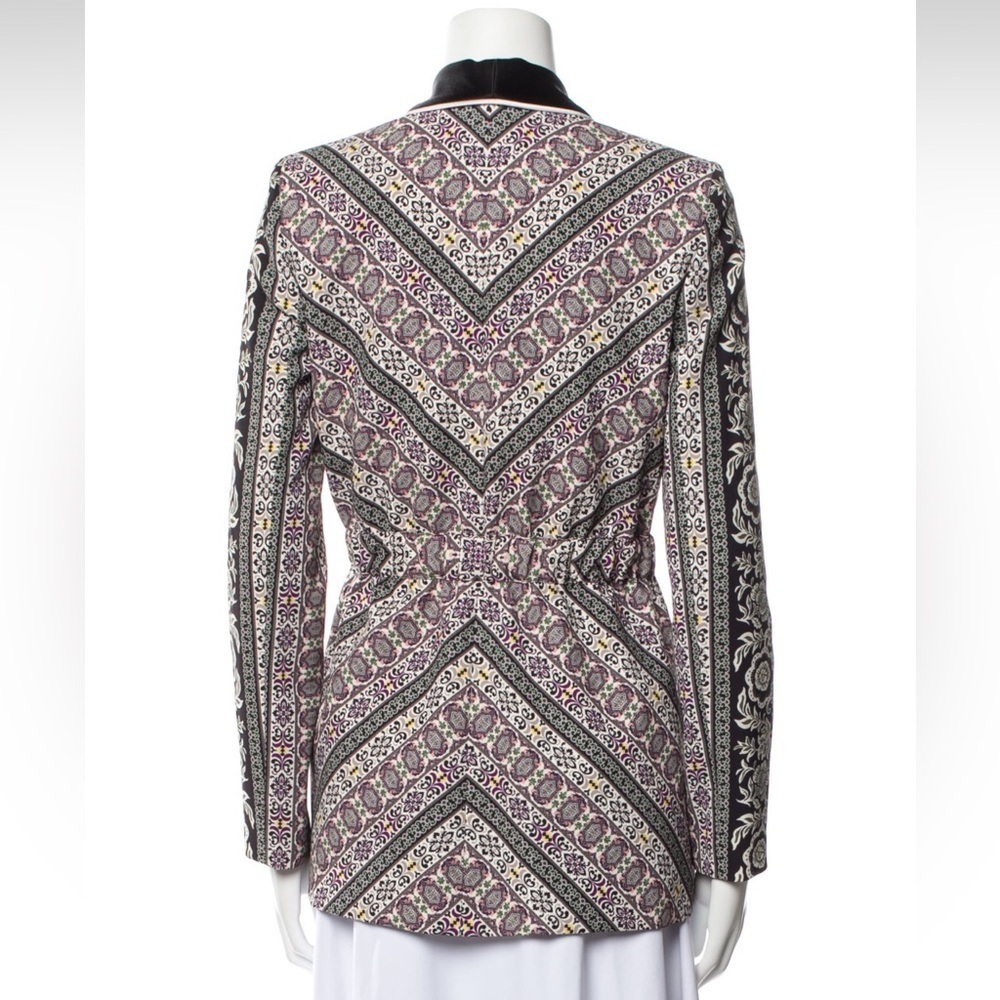 Alice and Olivia Lincoln Art Deco Drawstring Long Blazer Jacket M suit separates - Picture 5 of 6